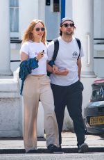 SUKI WATERHOUSE and Robert Pattinson Out in London 07/21/2020