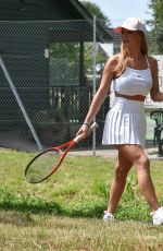 SUMMER MONTEYS-FULLUM Arrives at a Tennis Court in Canterbury 07/19/2020