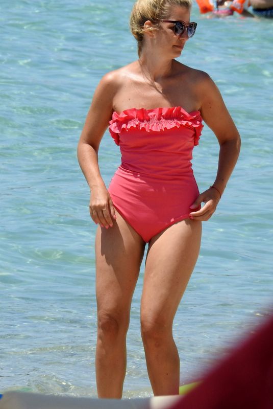 SUSAN SIDEROPOULOS in Swimsuti at a Beach in Greece 07/17/2020
