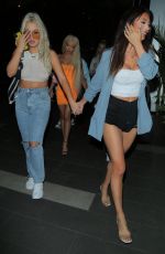 TANA MOGEAU and FRANCESCA FARGO Night Out in West Hollywood 07/03/2020