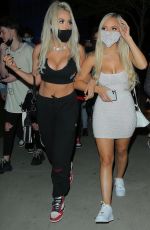 TANA MONGEAU, DAISY MARQUEZ and ABBY RAI at Boa Steakhouse in West Hollywood 07/19/2020