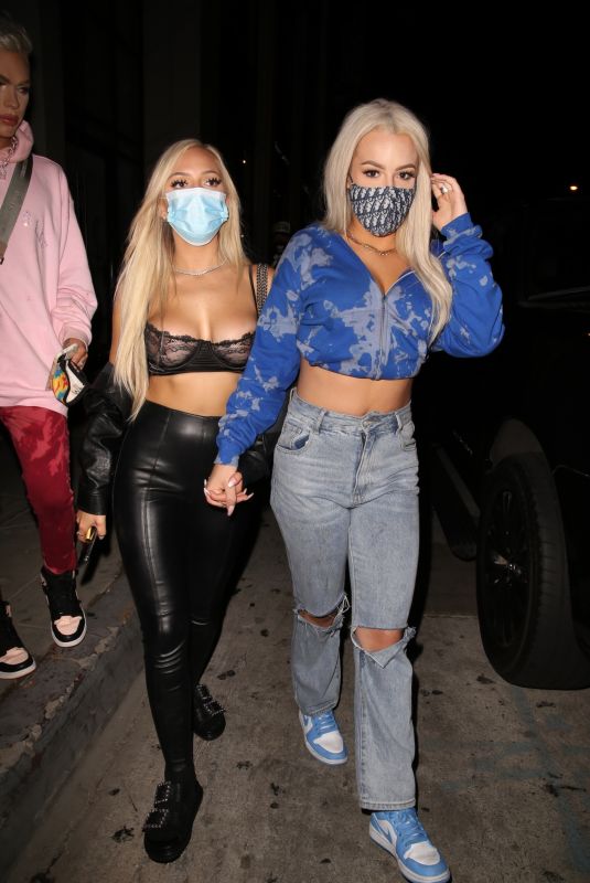 TANA MONGEAU Night Out with Friends in West Hollywood 07/10/2020