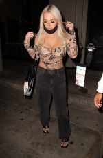 TANA MONGEAU Out for Dinner in West Hollywood 07/17/2020