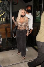 TANA MONGEAU Out for Dinner in West Hollywood 07/17/2020