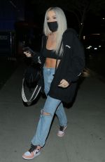TANA MONGEAU Wearing a Mask at Boa Steakhouse in West Hollywood 07/25/2020