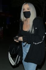 TANA MONGEAU Wearing a Mask at Boa Steakhouse in West Hollywood 07/25/2020