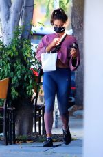 VANESSA HUDGENS in Leggings Out in West Hollywood 07/15/2020