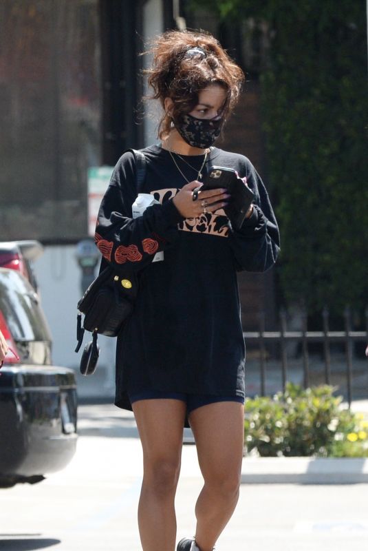 VANESSA HUDGENS Leaves a Gym in Los Angeles 07/09/2020