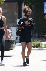 VANESSA HUDGENS Leaves a Gym in Los Angeles 07/09/2020