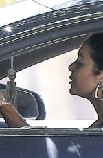 VANESSA HUDGENS Out Driving in Hollywood 07/19/2020