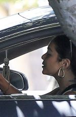 VANESSA HUDGENS Out Driving in Hollywood 07/19/2020