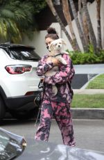 VANESSA HUDGENS Out with her Dog in Beverly Hills 07/22/2020