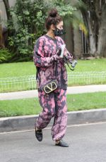 VANESSA HUDGENS Out with her Dog in Beverly Hills 07/22/2020