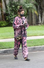VANESSA HUDGENS Out with her Dog in Beverly Hills 07/22/2020