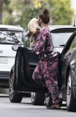 VANESSA HUDGENS Out with her Dog in Beverly Hills 07/22/2020
