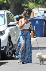 VANESSA HUDGENS Out with Her Dog in Los Angeles 07/02/2020