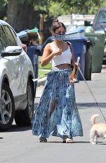 VANESSA HUDGENS Out with Her Dog in Los Angeles 07/02/2020