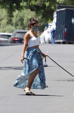 VANESSA HUDGENS Out with Her Dog in Los Angeles 07/02/2020