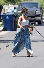 VANESSA HUDGENS Out with Her Dog in Los Angeles 07/02/2020