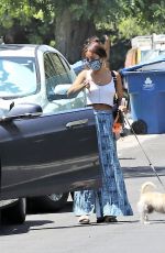 VANESSA HUDGENS Out with Her Dog in Los Angeles 07/02/2020