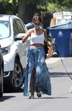 VANESSA HUDGENS Out with Her Dog in Los Angeles 07/02/2020