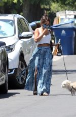 VANESSA HUDGENS Out with Her Dog in Los Angeles 07/02/2020