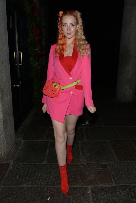VICTORIA CLAY Out for Dinner in Mayfair 07/10/2020