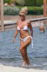 VICTORIA SILVSTEDT in a White Bikini at a Beach in France 07/28/2020