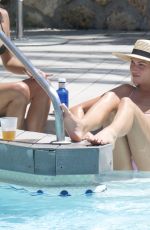 ZARA MCDERMOTT in Bikini at a Pool 07/10/2020