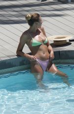 ZARA MCDERMOTT in Bikini at a Pool 07/10/2020
