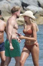 ZARA MCDERMOTT in Bikinis on the Beach in Marbella 07/11/2020