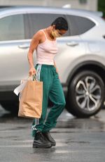 ZOE KRAVITZ Leaves a Mexican Restaurant in New York 07/05/2020