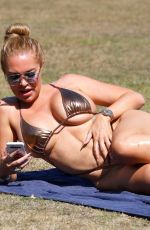 AISLEYNE HORGAN WALLACE in Bikini at a Park in London 08/07/2020