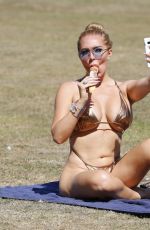 AISLEYNE HORGAN WALLACE in Bikini at a Park in London 08/07/2020