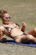 AISLEYNE HORGAN WALLACE in Bikini at a Park in London 08/07/2020