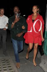 ALESHA DIXON Leaves Zuma Restaurant in Knightsbridge 08/09/2020