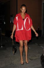 ALESHA DIXON Leaves Zuma Restaurant in Knightsbridge 08/09/2020