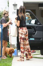 ALESSANDRA AMBROSIO Arrives on the Set of a New Project in Los Angeles 08/13/2020