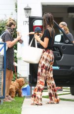 ALESSANDRA AMBROSIO Arrives on the Set of a New Project in Los Angeles 08/13/2020