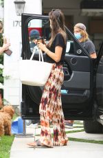 ALESSANDRA AMBROSIO Arrives on the Set of a New Project in Los Angeles 08/13/2020