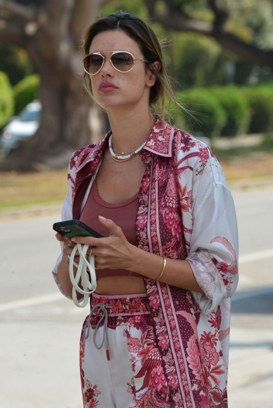 ALESSANDRA AMBROSIO Out and About in Brentwood 08/18/2020
