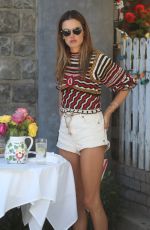 ALESSANDRA AMBROSIO Out for Lunch at The Ivy in West Hollywood 08/10/2020
