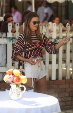 ALESSANDRA AMBROSIO Out for Lunch at The Ivy in West Hollywood 08/10/2020