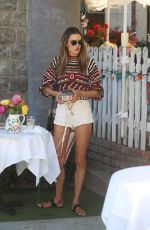 ALESSANDRA AMBROSIO Out for Lunch at The Ivy in West Hollywood 08/10/2020