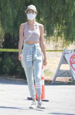 ALESSANDRA AMBROSIO Out Hiking in Pacific Palisades 08/11/2020