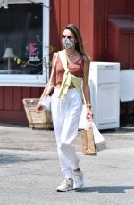 ALESSANDRA AMBROSIO Out Shopping in Brentwood 08/20/2020
