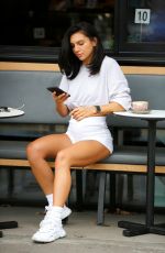 ALEXANDRA CANE in a Shorts Arrives at Power of Health Cafe in Cockfosters 08/24/2020