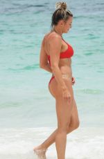 AMBER NICHOLE MILLER in Bikini at a Beach in Tulum 08/17/2020