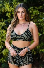 AMBER TURNER, YAZMIN OUKHELLOU, COURTNEY GREEN and CHLOE MEADOWS in Bikini on the Set of TOWIE 08/12/2020