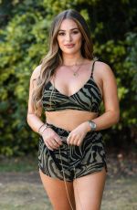 AMBER TURNER, YAZMIN OUKHELLOU, COURTNEY GREEN and CHLOE MEADOWS in Bikini on the Set of TOWIE 08/12/2020